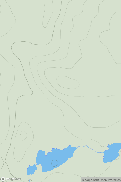 Thumbnail image for Meall na Meine [Loch Maree to Loch Broom] showing contour plot for surrounding peak
